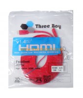 Cable DP HDMI M/M (15M) Slim สายแบน ThreeBoy